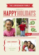 Happy Highlights Holiday Photo Card