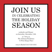 Classic Red Season's Greetings
