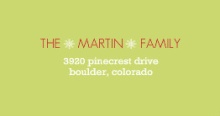 Simple Season's Greetings  Address Label
