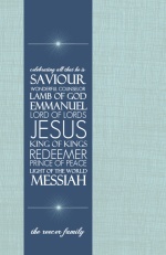 Our Savior Christmas Card
