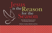 Jesus Is The Reason Christmas Card