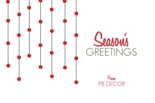 Red Lights Business Holiday Greeting Card