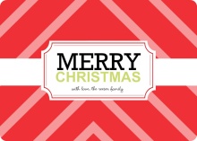 Red Gift Wrap Christmas Card