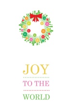 Holiday Wreath Christmas Card