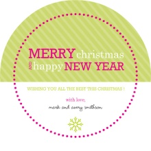 Modern Green Christmas Card