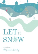 Let It Snow Christmas Card