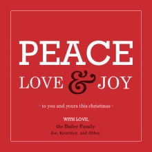 Love and Joy  Christmas Card