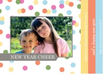 Bright and Colorful New Years Photo Card