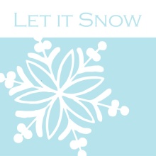 Let it Snow Christmas Card