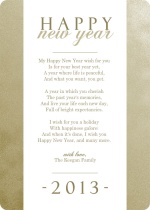 Glittering Happy New Year Greeting Card