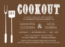 Modern Green Engagement Party Invite
