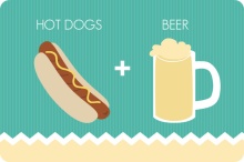 Beer and Hotdogs Turquoise BBQ Invitation