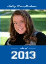 Royal Blue Graduation Announcement