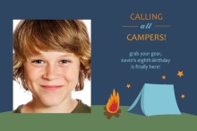 Starry Night Camping Invitation