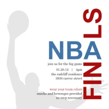 NBA Hops Basketball Invitation