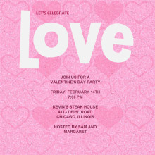 Love Celebration Invitation