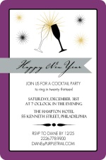Champagne Toast New Year Party Invitation