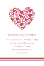 Heart Full of Hearts Valentine's Day Party Invitation