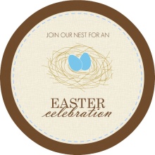 Egg Nest Easter Party Invitation