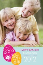Embellished Easter Eggs Easter Card