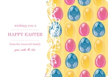 Colorful Eggs Easter Card