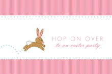 Hopping Bunny Easter Party Invitation