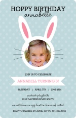 A Very Hoppy Birthday Easter Party Invitation