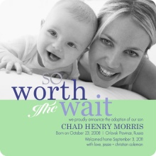 So Worth The Wait Photo Adoption Annoucement
