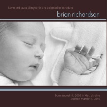 Contemporary Brown Adoption Announcement