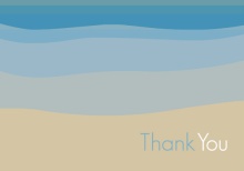 Seaside  Wedding Thank You Card