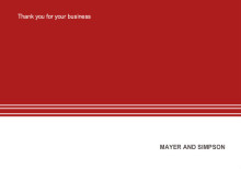 Custom Classic Business Thank You Card