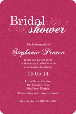 Pink Flourish Bridal Shower Invite