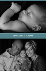 Family Double Photo Baby Announcement