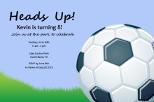 Soccer Ball Birthday Party Invitation