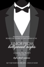 Fomal Tuxedo Prom Invitation