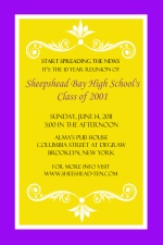 Bright Colored Class Reunion Invitation