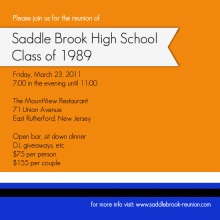 Contemporary Class Reunion Invitation