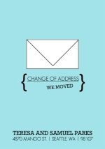 Change of Address Envelope Moving Announcement