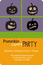 Pumpkin Carving Party Invitation