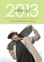 Graduation Announcement Modern Green