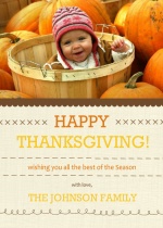 Classic Thanksgiving Photo Invitations