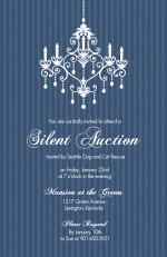 Chandelier Silent Auction Fundraiser Invitation