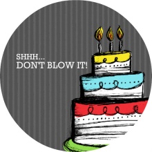 Dont Blow It Cake Surprise Party Invitation