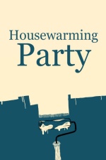 Blue Paint Housewarming Party Invitation