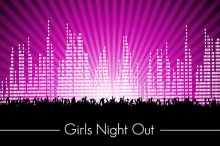 Bright City Lights Girls Night Invite 