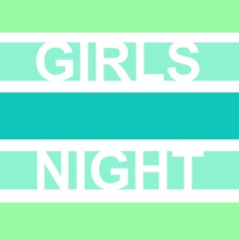 Bold Green Girls Night Invite