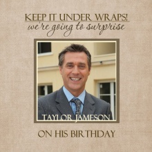 Photo Vintage Surprise Birthday Invitation