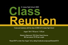 Bold Class Reunion Invite