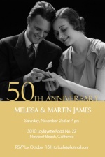 Classic 50th Anniversary Invitation