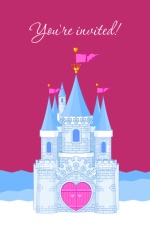 Royal Princess Castle Birthday Invite